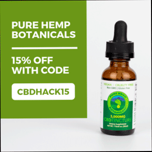 15% de descuento en botánicos de cáñamo puro con el código CBDHACK15