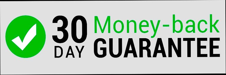 Logotipo de garantía de devolución de dinero de 30 días